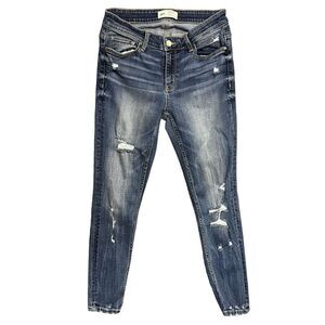 BKE Denim Jeans Payton Lewin Blue 27 Stretch Universal Fit Ankle Skinny Mid Rise